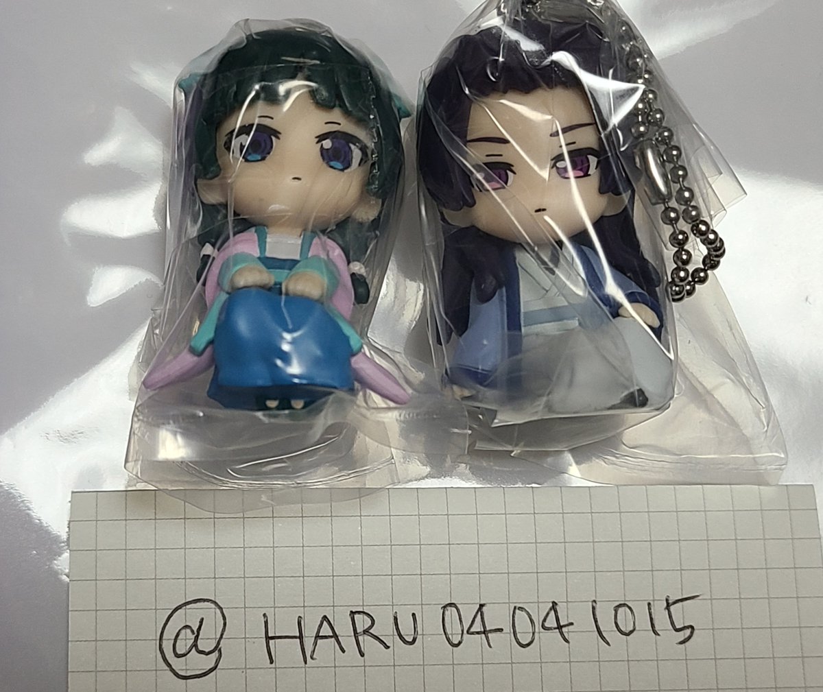 HARU04041015's tweet photo. 【交換】薬屋のひとりごと ガチャ でふぉフィグ！

譲)vol.2 猫猫2、壬氏2

求)vol.2 猫猫1

検索からもお気軽にお声掛けください。 https://t.co/nxBVHZ45BO