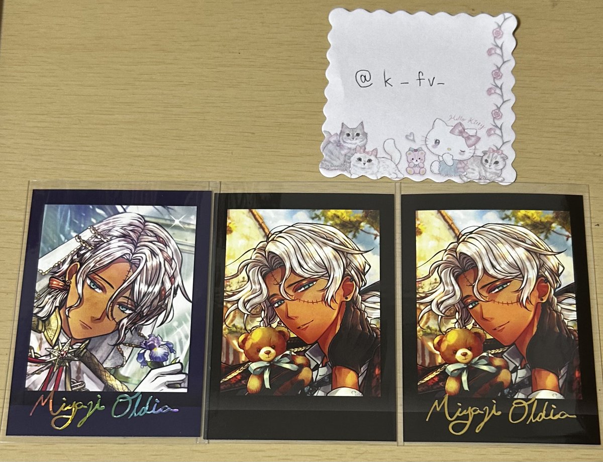 k_fv_'s tweet photo. @Ui_karasu こんばんは。初めまして。検索より失礼いたします。画像1お譲り可能です。（1番左のみR,他Nです）画像お借りしまして、赤丸各2枚の計4枚求めております。交換可能な組み合わせはございますでしょうか？
よければご検討お願いいたします🤍 https://t.co/4saBiSM2n0