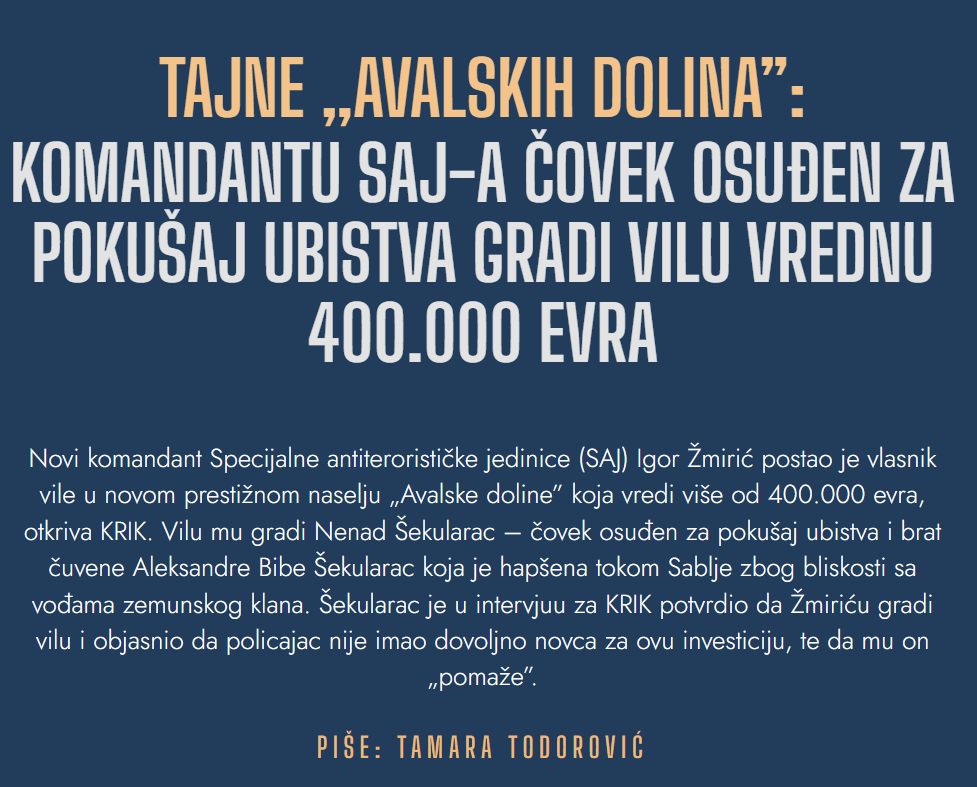 SerbiaINSPECT's tweet photo. U kojoj EU državi komandant specijalne jedinice MUP-a može sebi da priušti ovakav luksuz?!

Realno, ti ljudi imaju dobre plate, ali ovaj nivo bogatstva, kao i estetika životnog stila šefova narko kartela koju čak ne žele ni da prikriju govori mnogo o režimu #SNS

#Izbori2026 https://t.co/mwHRJmButw