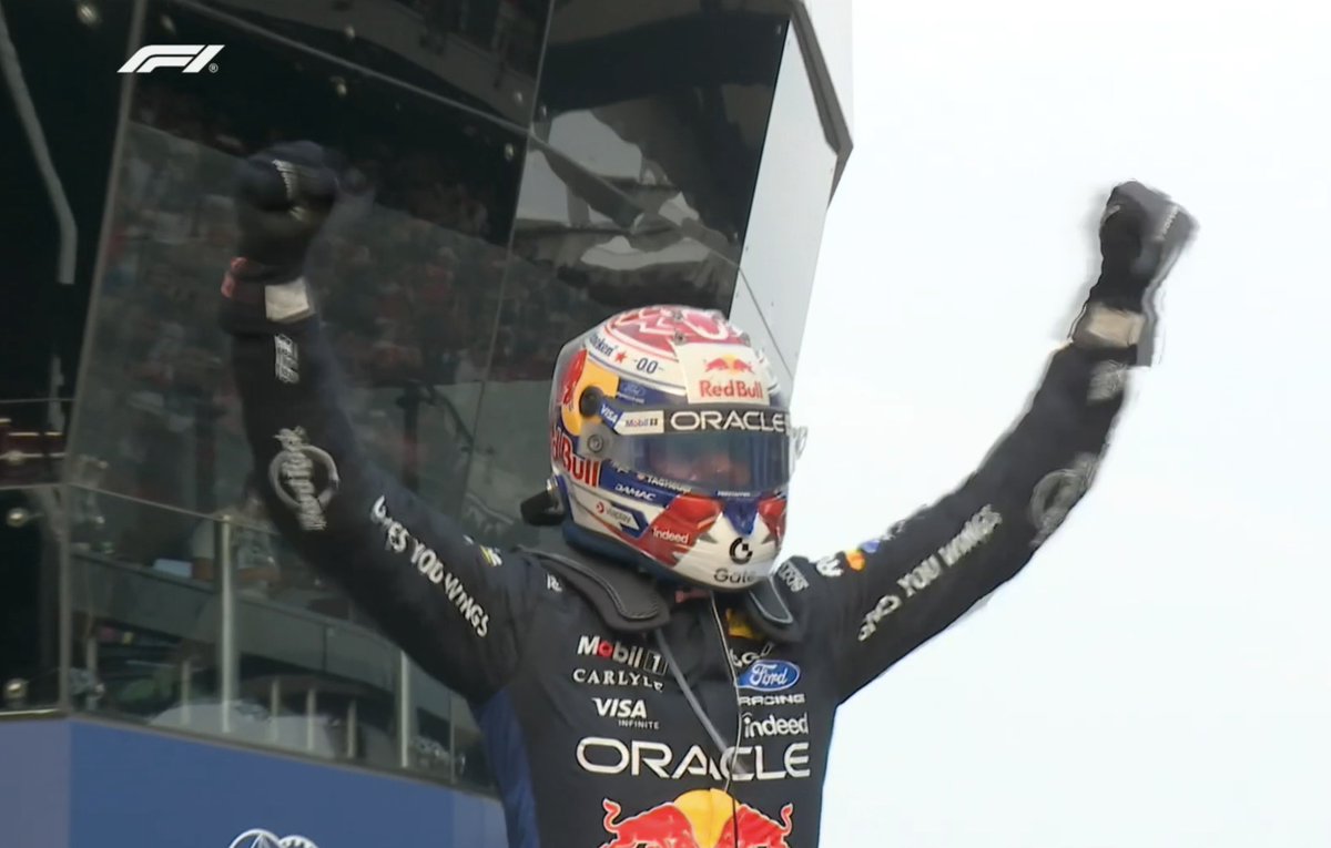 Motorsport's tweet photo. FAST ON RACE DAY. 🏁

Max Verstappen gives Ford its first victory of the Red Bull era! https://t.co/qmbd8727et