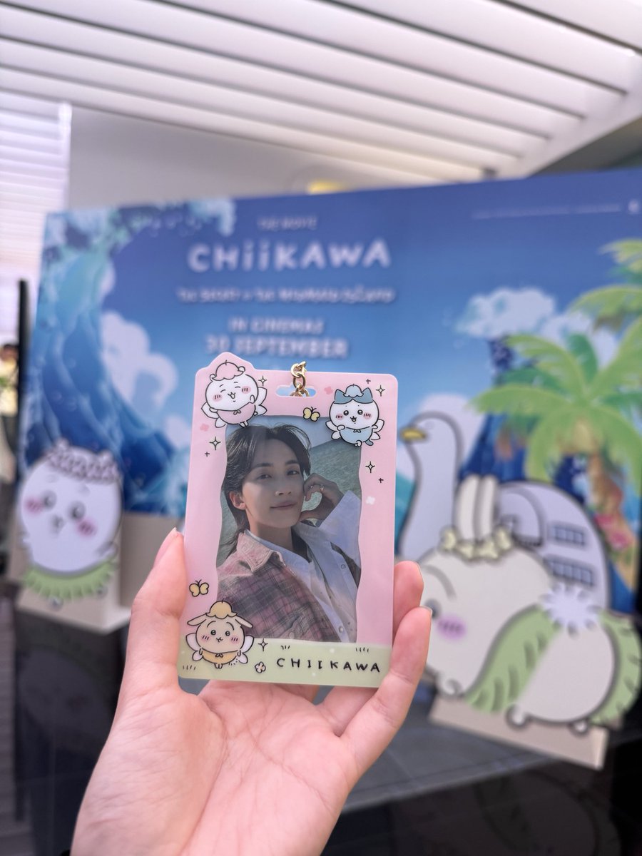 prefer_ksh's tweet photo. happy hannie birthday ! to the cinema last wk to watch chiikawa~ didn’t think i’d have an occasion to bring these babies (+ my ldr sis lol) out 🩵 ya haaa..nniehae!! 🎉 https://t.co/jdiWxG43GU