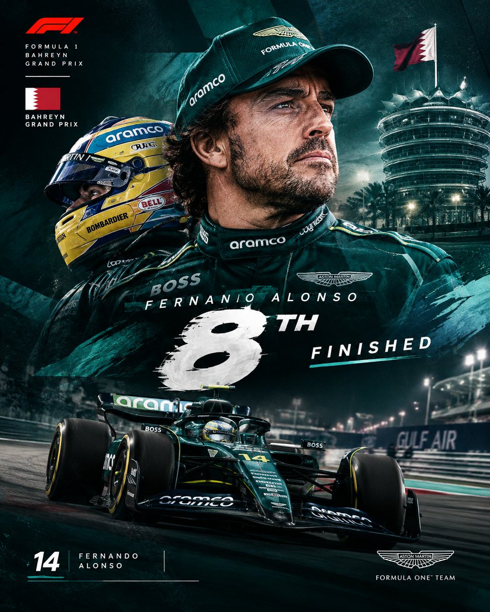 F1tutkumuz's tweet photo. 🔥FERNANDO ALONSO, ASTON MARTIN İLE YARIŞI 8. SIRADA BİTİRDİ🔥 https://t.co/FIvJZDzDCA