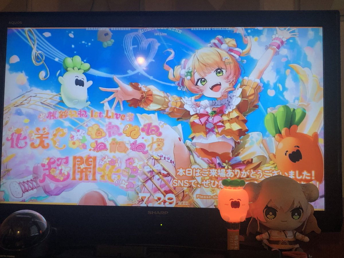 Saber_qma's tweet photo. ねねちのみるハコ見て来ました！
観客席がズラッとなる景色を見ると、このペンライトの光の一部にこの時なれてたんだなと実感出来るのが良い…‼︎
現地参戦当日は風邪治ったばかりで声出しを全く出来なかったので今全力でコールしてきました。
fesメドレーの破壊力エグすぎんよ…
#桃鈴ねね
#みるハコ https://t.co/Nnnf0RpgVL