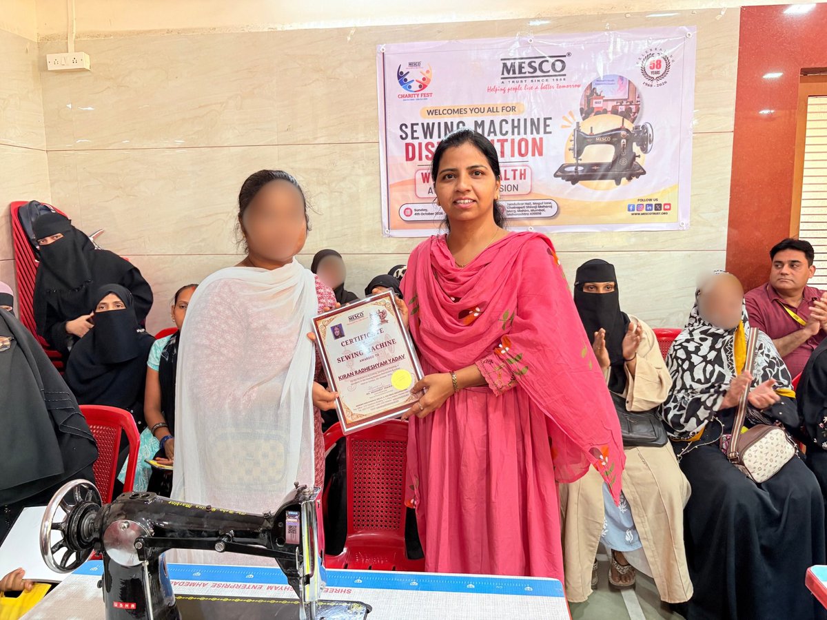 _mesco_trust's tweet photo. 💗 Empowerment means opportunity + well-being.

As part of #CharityFest2026 on 4th October, MESCO Trust distributed 56 sewing machines to support women’s livelihoods and organised a Women’s Health Awareness Session.

#MESCOTRUST #WomenEmpowerment https://t.co/n5J1P2kQ8a