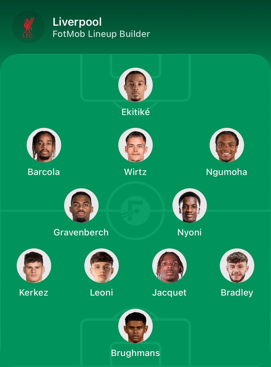 BRADLEYBARC0LA's tweet photo. I genuinely believe #LFC only need to sign squad players till 2030, this squad showcases that in full effect.

World class. https://t.co/dbs4Snl0ld