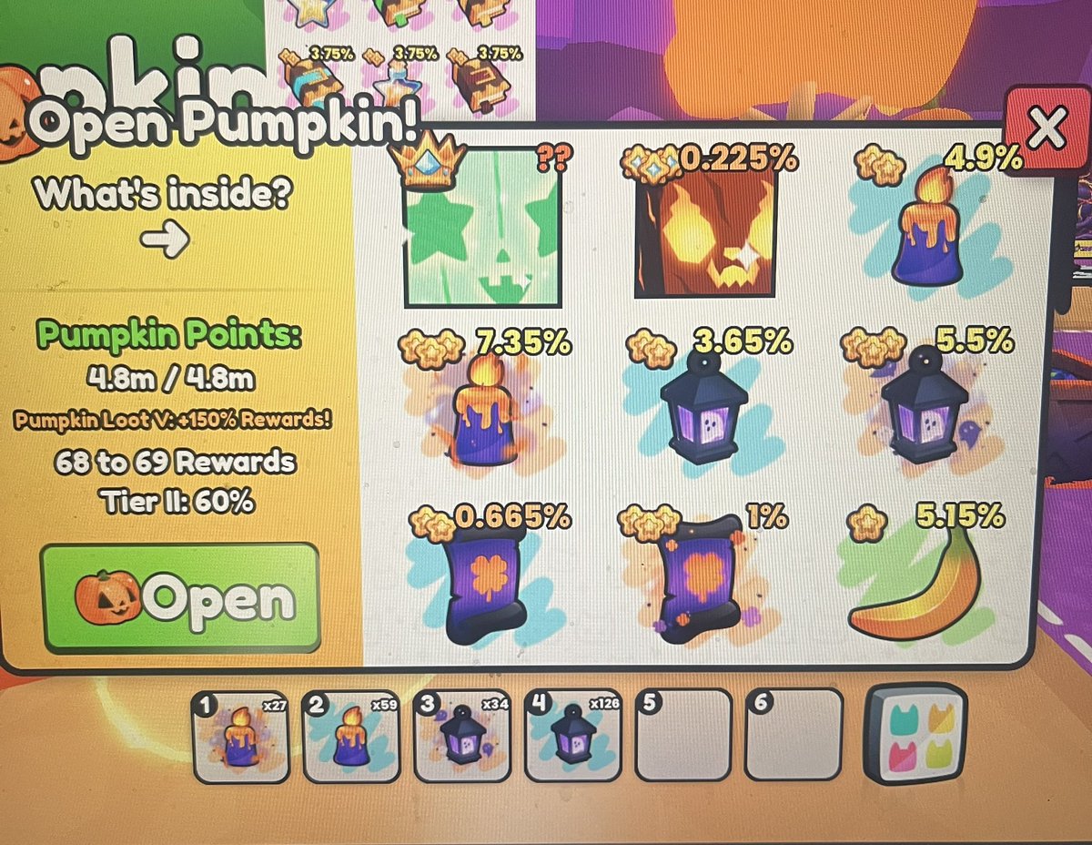 pixiedust10922's tweet photo. Ps99 reset - think they updated it now eggs have timers on and the pumpkin loot now shows titanic and huge as well. But I can’t collect orbs now- so have to rejoin hopefuly works #petsim99 #biggames also the rewards https://t.co/NOyoJ5kYaU