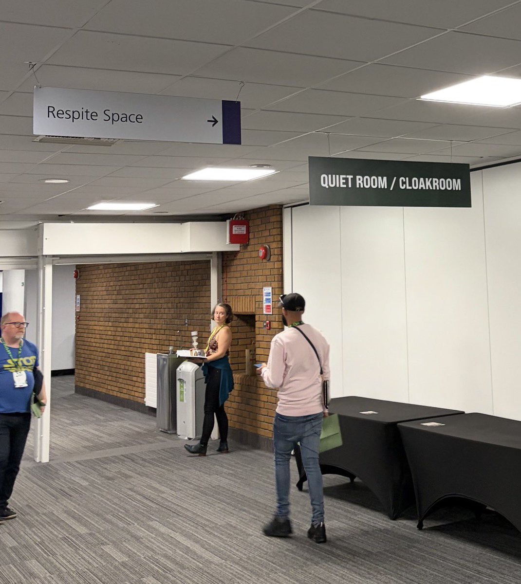 GregHadfield's tweet photo. Oh, @lmharpin! You are such a crap propagandist: the “quiet room”/“respite space” is always there at Brighton Centre: https://t.co/D2DkjYEuV2