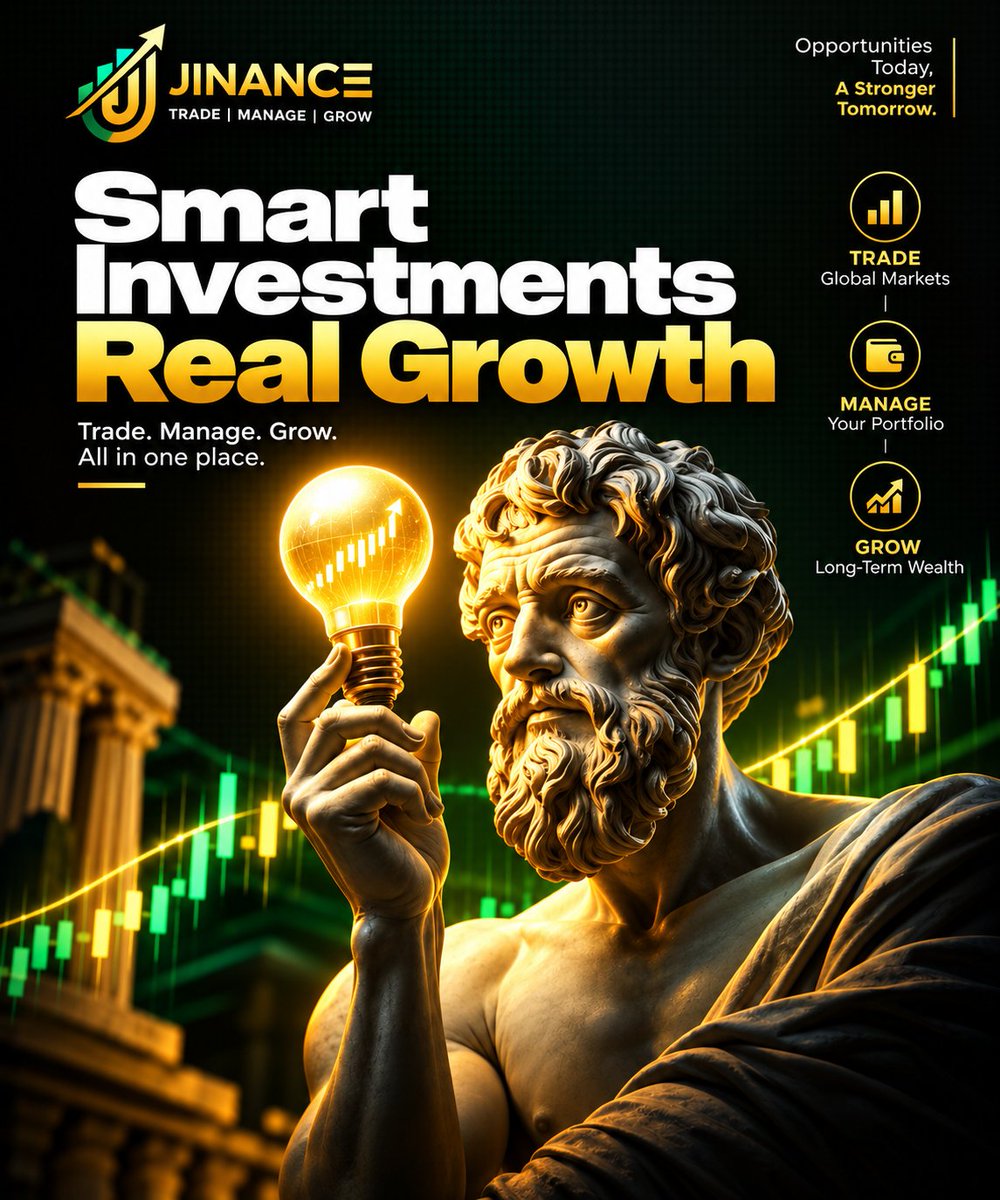 JinanceOfficial's tweet photo. Smart investments. Real growth. 📈💡
Trade smarter, manage better, and grow with Jinance.
#Jinance #SmartInvesting #Trading #FinancialGrowth https://t.co/vgu1lKqxvo
