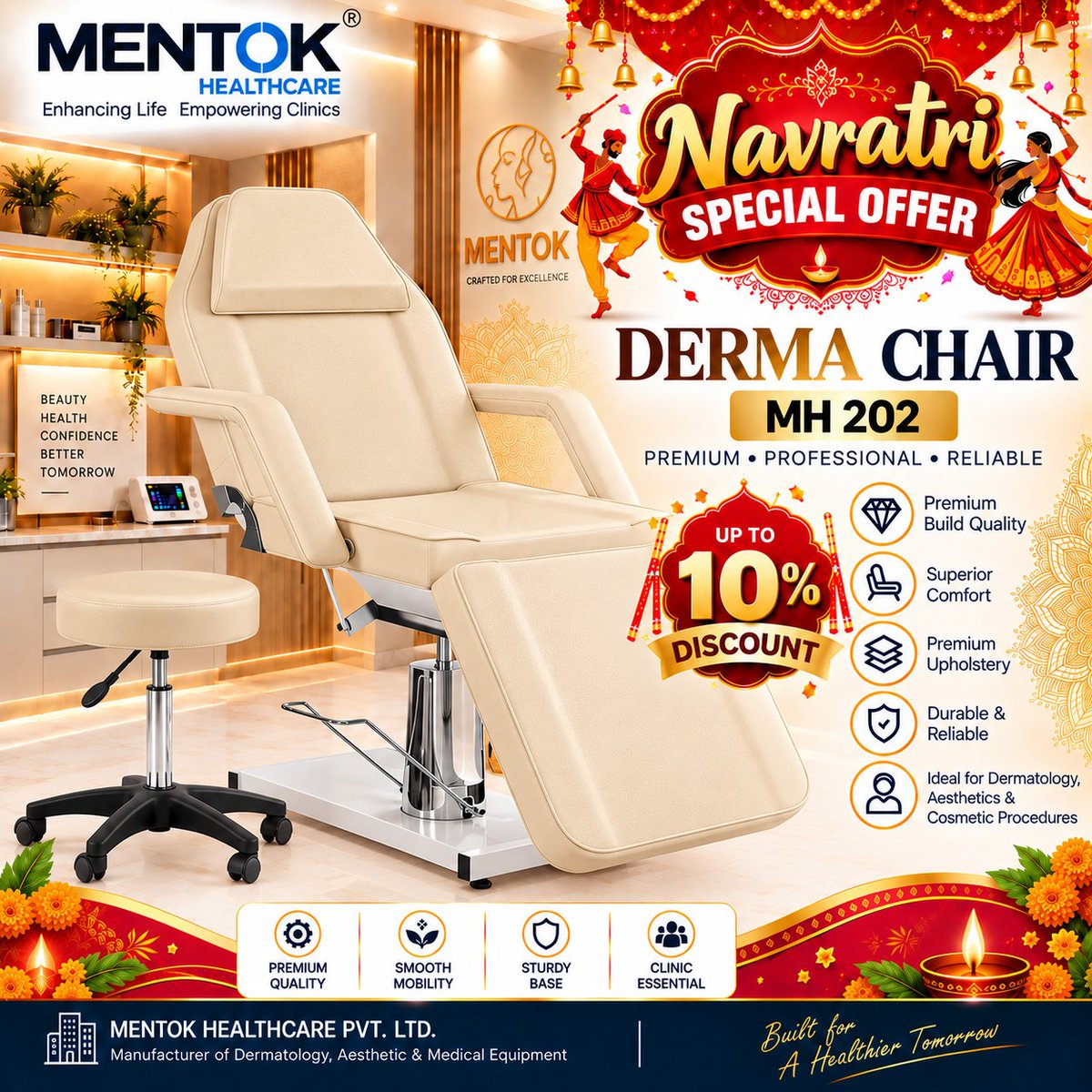 mentokhealth's tweet photo. β¨ Upgrade your clinic with premium comfort & professional performance
π« Designed for Dermatology, Aesthetics & Cosmetic Procedures.
#MentokHealthcare #DermaChair #Dermatology #AestheticClinic #CosmeticClinic #MedicalEquipment #DermatologyEquipment #AestheticEquipment https://t.co/YL98bHwbQy