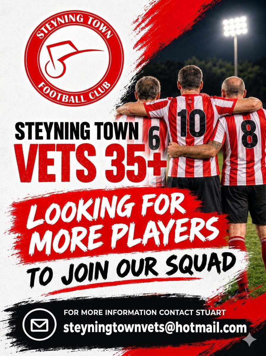 SteyningTown's tweet photo. Due to injuries, old age and forgetfulness 😀 our Vets are looking for a great more players to bolster the squad.
 
We have a great set of lads and a decent side, just need a few more heads.

Get in touch today, come and join the fun and become a Barrowman (Snr) 👊 https://t.co/uIKYO4Cb2V