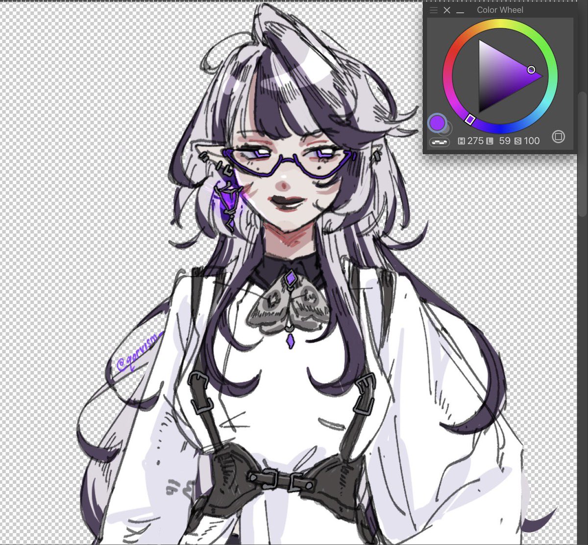 qorvism_'s tweet photo. felt like updating Q’s colors a bit + cute pinterest fit #artistsona https://t.co/lvidJsidK1