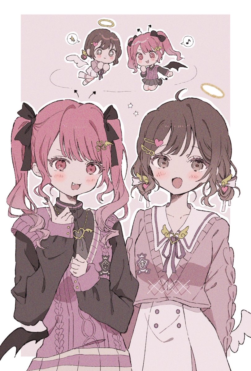 mo_ok0219's tweet photo. 👼🏻😈 #prsk_FA https://t.co/0R1tIxU1lw