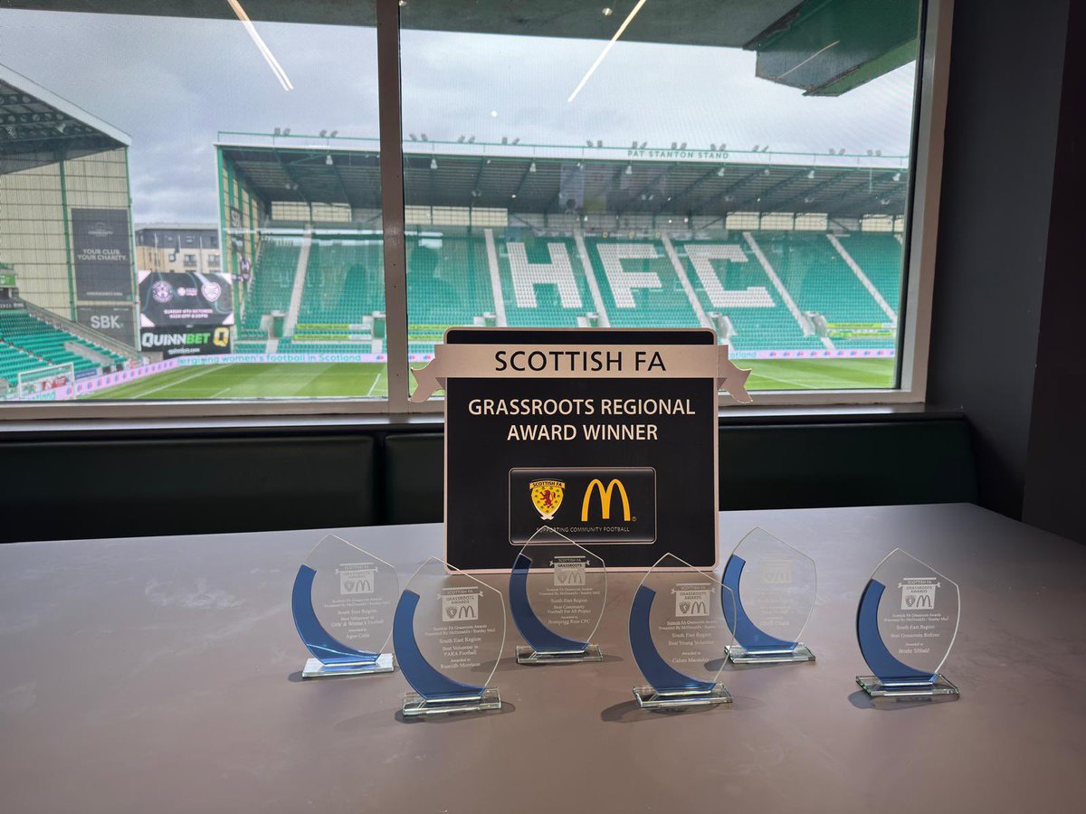 ScotFASouthEast's tweet photo. REGIONAL GRASSROOTS AWARDS

We’re at the Captial Cup today hosting one of our favourite events of the year where we get to celebrate and thank some incredible volunteers across the Grassroots Game in the South East Region 🎉👏

@FunFootballUK @McDonaldsUK https://t.co/f9Gfu8X8Dx