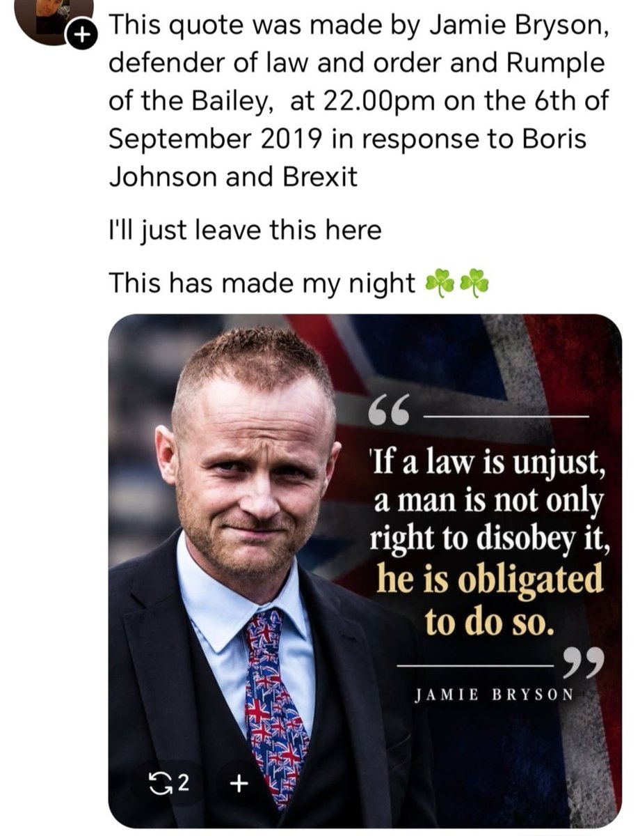 Uladh9's tweet photo. @matthew_shanks1 Your leader disagreed https://t.co/P0rbRuC7Ri