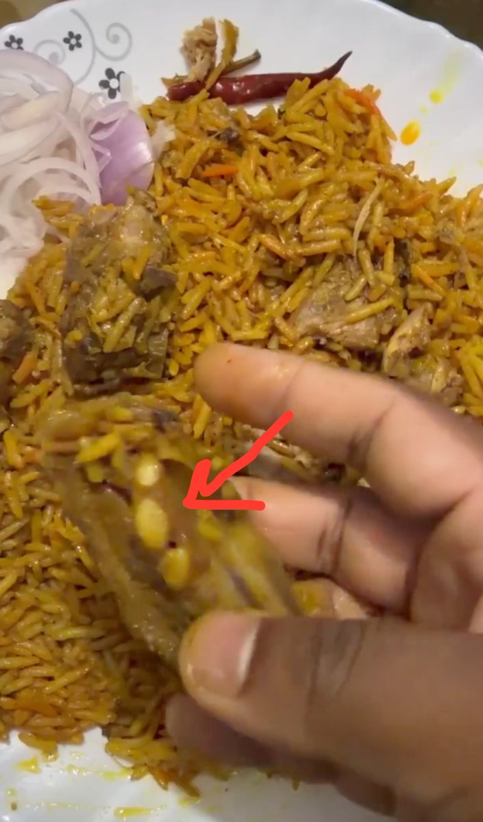 muralireticent's tweet photo. @Parthibhan_ @foodsafetygov @fssaiindia @zomato @zomatocare @DelhiGovDigital 😂c'mon bro , Its just rack ,rib part and you are concluding tat to  be a jaw and tooth,which dog's tooth is  inches long that can be  seen on the other side ,clearly you can see the rib bone extending to the other side https://t.co/C6pi4O0wLV