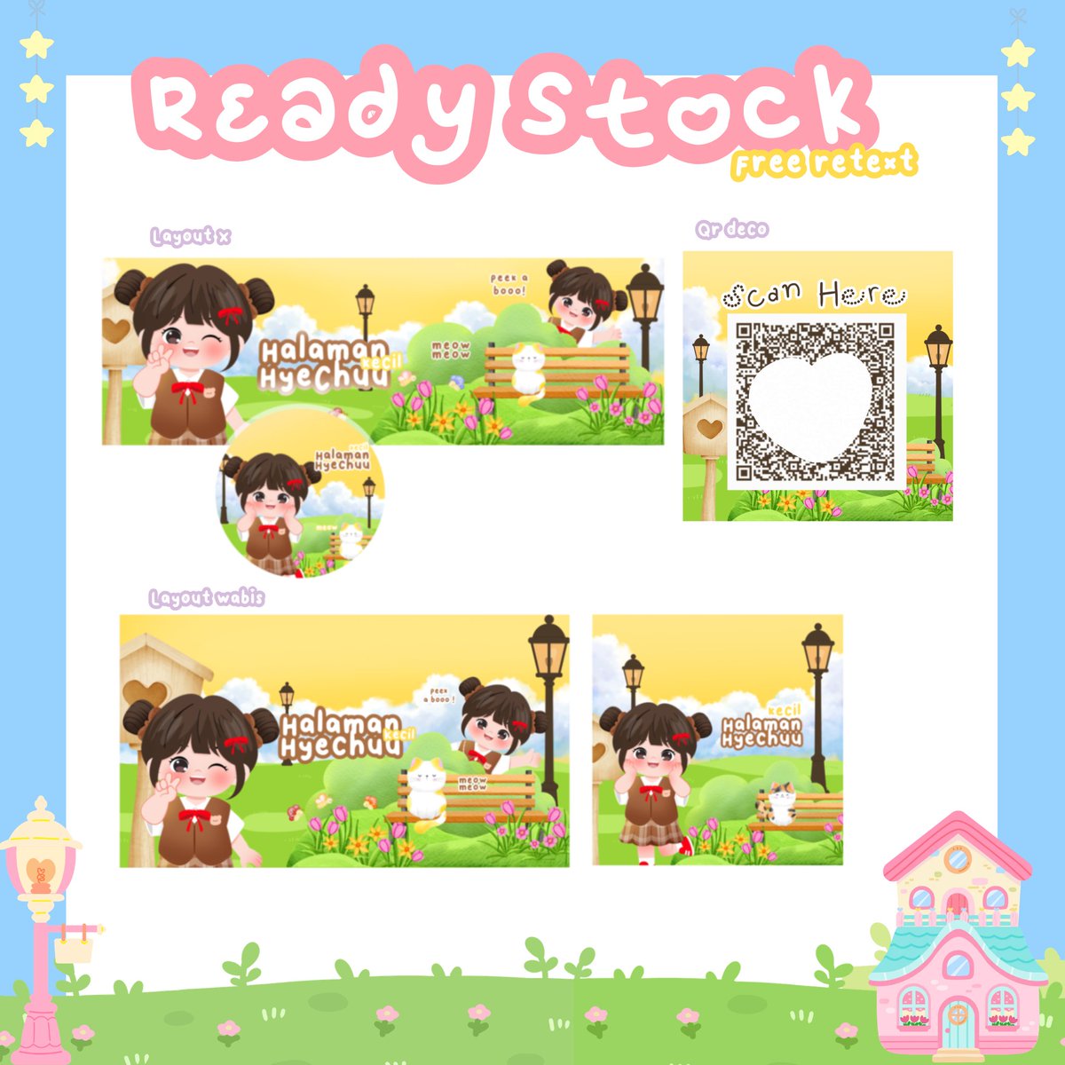 stiicgma's tweet photo. 🥢 help rt? arigatouuu ⭐️

     ㅤheLo ⁉️ ada ready stock layout chibi only 20k ! free retext and avail resize 🧀 𝆬 ִ ๑ take bundle only 35k ( Layout x, Layout wabis and Qr deco )!  ⸼ ₊  🫆 . . 🥦˖ ࣪𖥦   >___⭐️ if you want it ?come and get it !  ₊˚📮꩜｡⋆.

#zonauangㅤ https://t.co/V5QOOArRcL