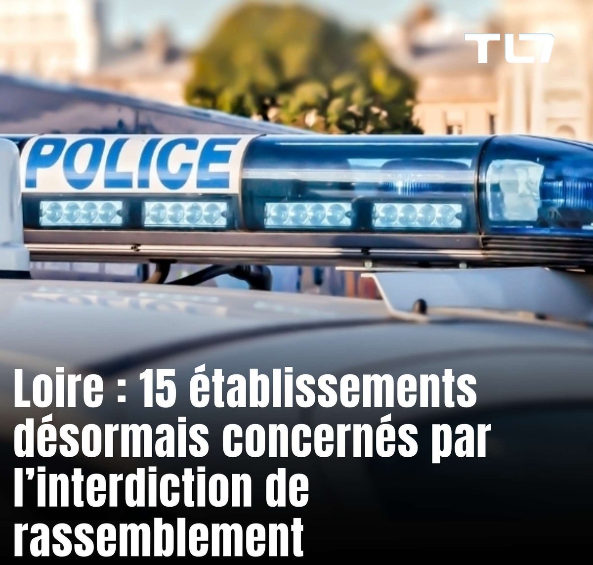 tl7loire's tweet photo. Jusqu’à 7 500 euros d’amende : les rassemblements interdits autour de 15 établissements de la Loire https://t.co/o8jo1N1wsq https://t.co/XIH7IW57oY