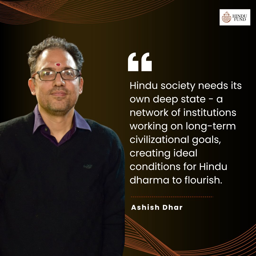 hindufund_'s tweet photo. Civilisations do not survive on sentiment alone. They endure when institutions think beyond election cycles, headlines and short term reactions.

@infinitchy makes the case for a long term Hindu institutional ecosystem focused on education, culture, law, research and civilisational continuity.

#HinduCivilisation #InstitutionBuilding #SanatanDharma

@upword_