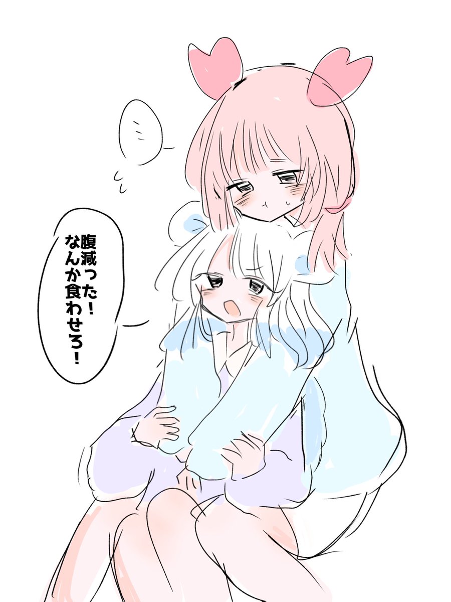 ponyu_oekaki's tweet photo. カニモモ(百合かも？)
 #ちいかわ擬人化 https://t.co/SlGKkmLnvm
