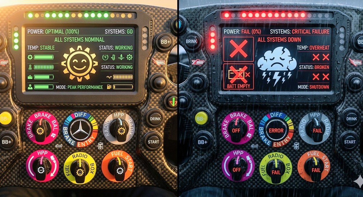 G5LiveSA's tweet photo. Erm so what switch was wet settings again? #P1 https://t.co/N004cpIlyI