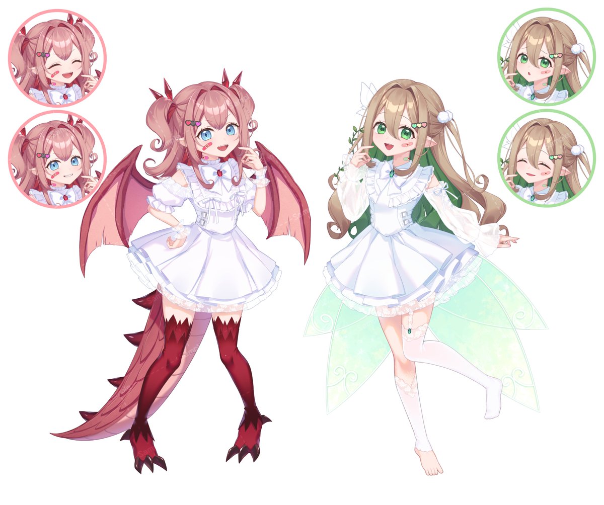 suzuse_rira3811's tweet photo. 🎨commission🖌

紅玉るびぃ様(#kougyoku_rubi)と翠玉エメラ様(#suigyoku_emera)の歌ってみたイラストを制作させていただきました！🐲🧚‍♂️🤍

1周年おめでとうございます🎉 https://t.co/bwxQ53FAxJ