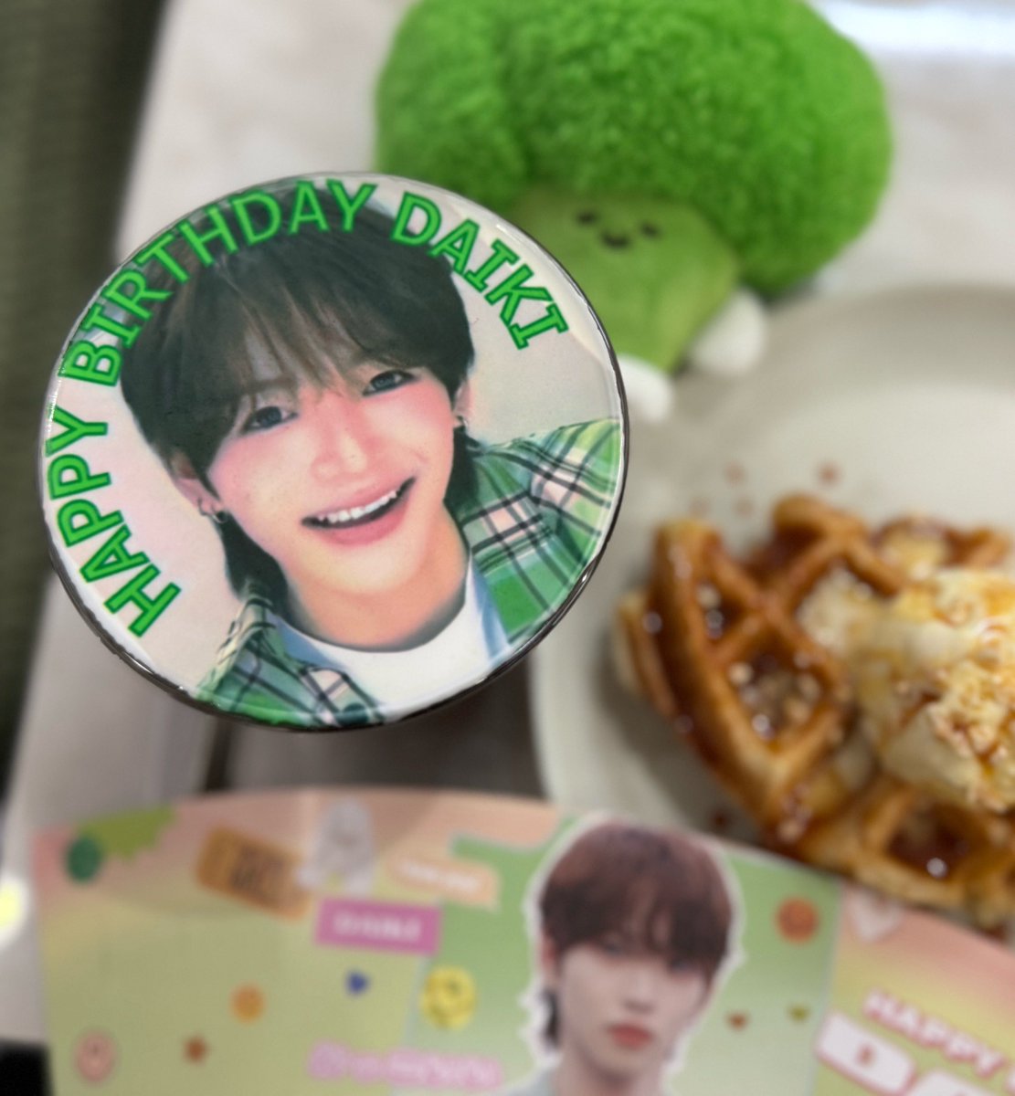 coco81128112's tweet photo. POPUPの後は大樹のセンイルカフェ行ってきた🎂
プリントラテめっちゃ可愛く出来た❣️
～🥦を添えて～
#KO1KEYZ #DAIKI https://t.co/KT5xpphjV0