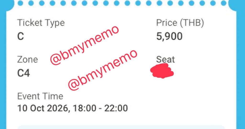 bmymemo's tweet photo. WTS ปล่อยบัตรแฟนมีตกงยู
โซน C4 แถว P ใกล้ทางเดิน

บัตร 5,900 บาท
ลดเหลือ 4,000 บาท

เข้างานพร้อมกันได้เลยค่ะ 
Mention หรือ DM มาได้เลยนะคะ 🙏🥹

#GongYoo_Asia_Fanmeeting_Tour #กงยู #GongYoo https://t.co/9EhQ4C62WW