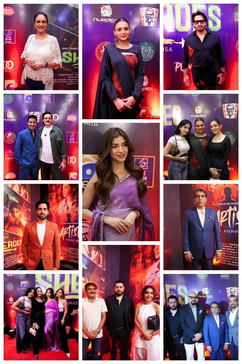 SindhFilms's tweet photo. The Stage is Set, The Stars Have Arrived! ✨

A glimpse of a MAGICAL NIGHT! SHEROES - Red Carpet Premiere.

From branding to big screens to star-studded moments - This is how we celebrated our SHEROES! ❤️

Swipe to see the collage of unforgettable moments from the night! 👉

SHEROES - THE STORIES OF NISA
NOW SHOWING IN CINEMAS ACROSS PAKISTAN!

Directed by Saqib Khan & Badar Mehmood
An Initiative by Sindh Films - Ministry of Information, Govt of Sindh,  
Presented by Geo Films l Tamasha Films l Orient Distribution l Sindh Films 

#SHEROES #RedCarpet #PremiereNight #SindhGovt #SindhInfo #SindhFilms #TheStoriesOfNisa #NowInCinemas