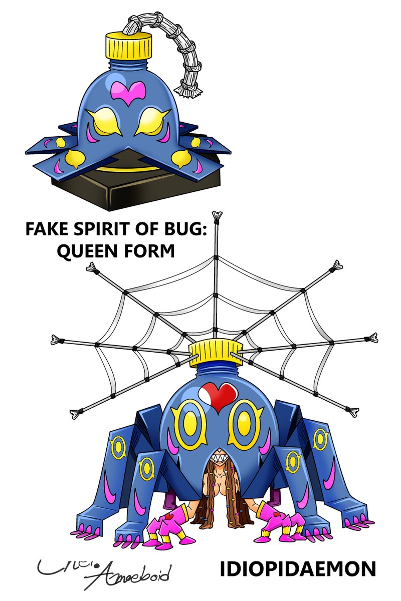 PRm4hWxdnCfBwft's tweet photo. Type: Bug
Baby I: Fuzzmon
Baby II: Wiggmon
Child: Octavemon
Hybrid: By F-Spirit of Bug
J form: Phodangmon♥
Q form: Idiopudaemon
K form: Jorogumon
#Digimon #DigimonTamer #originalchacter #characterdesign #Digifake #DigimonFan #AmoeboidServer #DigimonStory #Spirit https://t.co/WgXeySqR6r