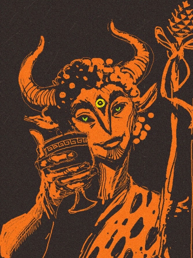 NlGHTGROWLER's tweet photo. Dionysus raises his cup for you https://t.co/zbAN1wxV7E