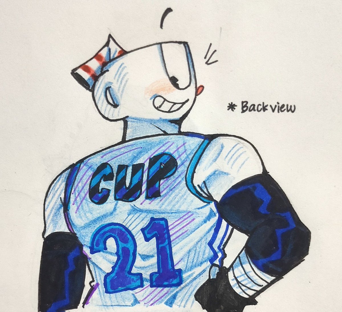 thatmooncupguy's tweet photo. just cup in my jersey blee https://t.co/VGpDQxTmSN