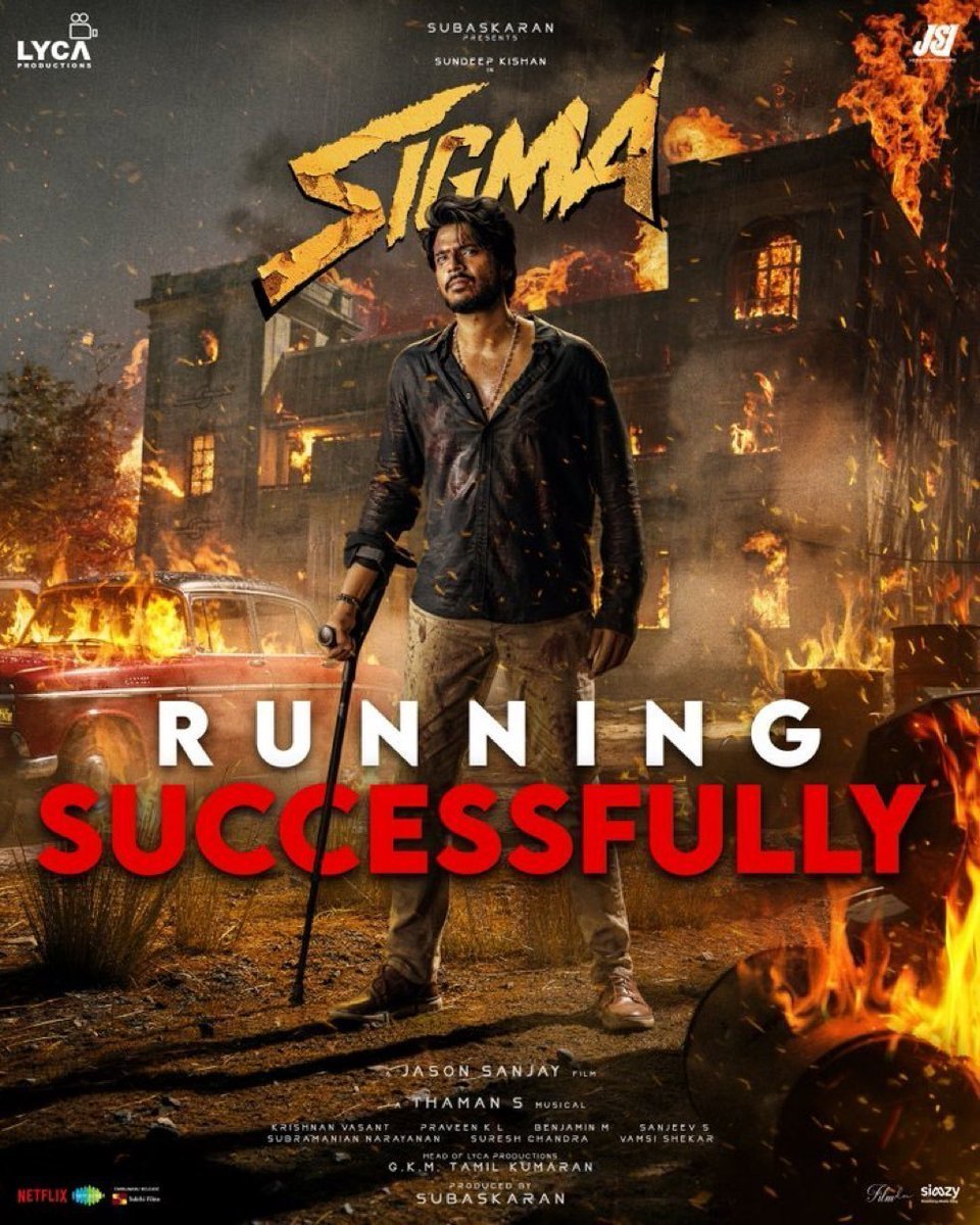 cine_atti's tweet photo. #Sigma oda theatrical run nalla pickup aagudhu,Extra screenings and shows and family audience support nu semma positive vibe la poguthu ❤️‍🔥 @official_jsj oda confident aana debut &amp; @sundeepkishan oda strong screen presence in big screens 🔥🔥

#SigmaInCinemasNow https://t.co/8gov2xAllE