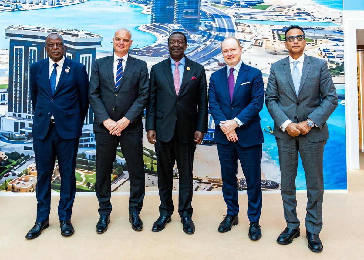 MusaliaMudavadi's tweet photo. Lamu is opening a new chapter for Kenya’s trade, logistics and industrial future.

In discussions with Mr. Igor Van Den Essen, President for Africa and Europe at APM Terminals (Maersk), I explored how we can deepen our partnership in maritime infrastructure, logistics and digital trade.

Building on the company’s engagement with Kenya’s National Infrastructure Board, I encouraged Maersk to seize the opportunities emerging from the groundbreaking of the Dangote East Africa Oil Refinery in Lamu, a major catalyst for accelerating the LAPSSET Corridor and strengthening regional connectivity.

For Kenyans, this means attracting investment, expanding trade, creating jobs and opening new opportunities for businesses and young professionals across the maritime and logistics sectors.

Our ambition is to connect Kenya to bigger markets through partnerships that bring capital, technology, innovation and expertise.

Lamu is more than a port. It is a gateway to Kenya’s industrial future and Africa’s growing trade potential.