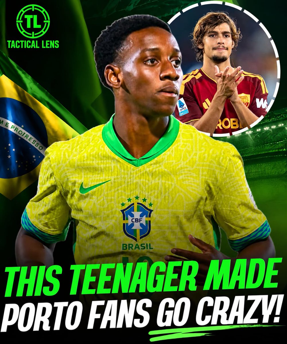 TacticalLens1's tweet photo. Porto sold a bench player for €52M and brought in a Brazilian teenager for just €11M as his replacement.

Then he made his debut last night and immediately had the entire fanbase — basically the whole country — praising him. Porto’s president deserves a separate round of applause for this business.

What a brilliant business model. What a brilliant player choice.

Brazilian wonderkid Gabriel Mec came on for Porto in the second half of a friendly against Deportivo La Coruña and immediately changed the game with his pace, acceleration and excellent passing.

Another Brazilian, João Victor Souza, also had a very impressive game alongside Mec.

When Grêmio sold Gabriel Mec to Porto for just €11M, I posted that it was a massive mistake. I even said Porto would sell him for at least €50M within 2/1 seasons.

And honestly, I still stand by it.

#GabrielMec #BrazilianFootball #BrazilianTalent
