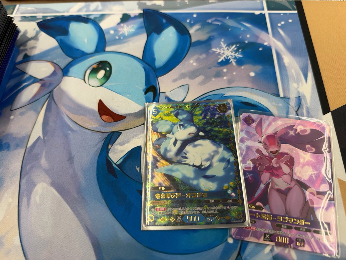 P42757900's tweet photo. パルワールドカードゲーム

決勝で負けぇ〜

ラブマンダーだけ手に入ったぁ〜

 #パルワールドカードゲーム https://t.co/djiOfzan6s