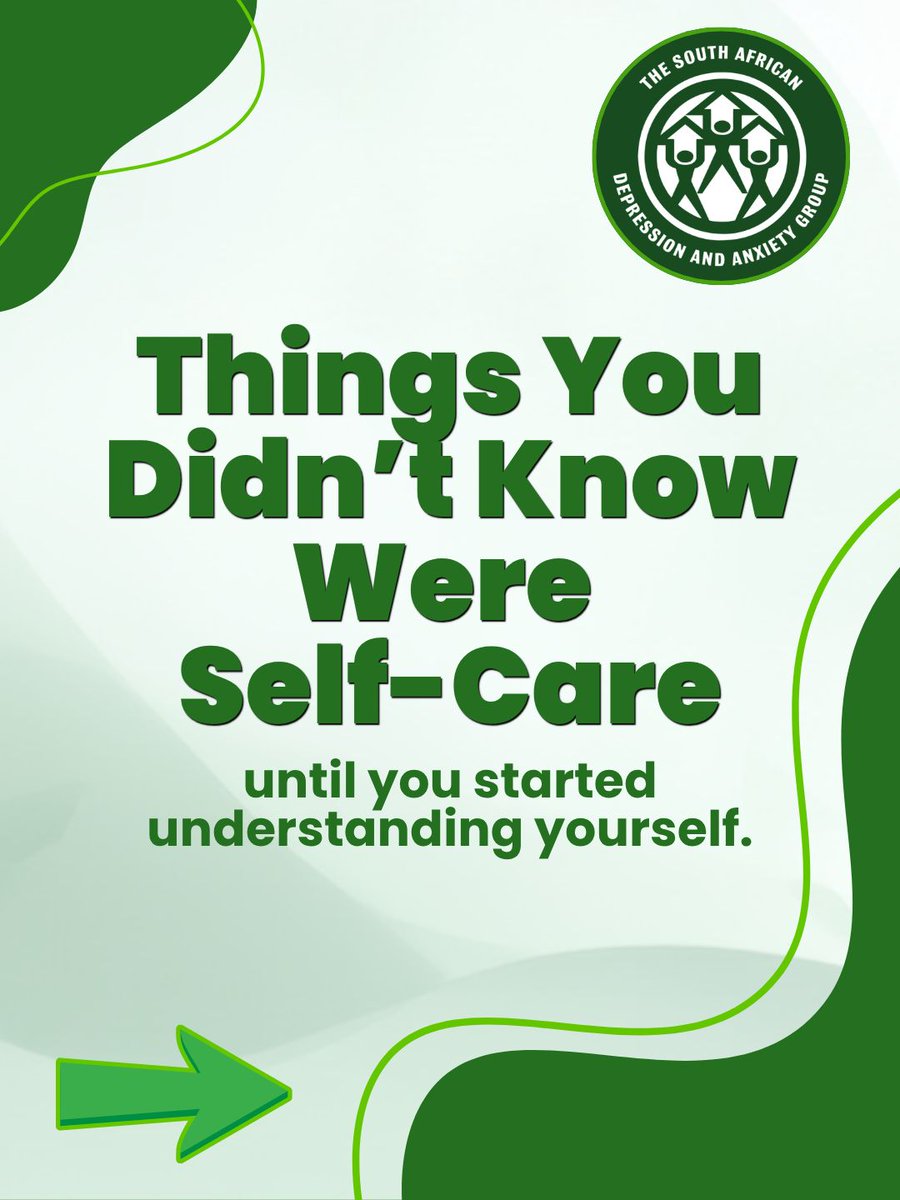 TheSADAG's tweet photo. Self-care doesn’t always look the way we expect it to. Sometimes, it’s something we only recognise after living through difficult moments, learning our patterns and understanding what we truly need. Our lived experiences can teach us so much about how we care for ourselves. https://t.co/P5NXc3erGX