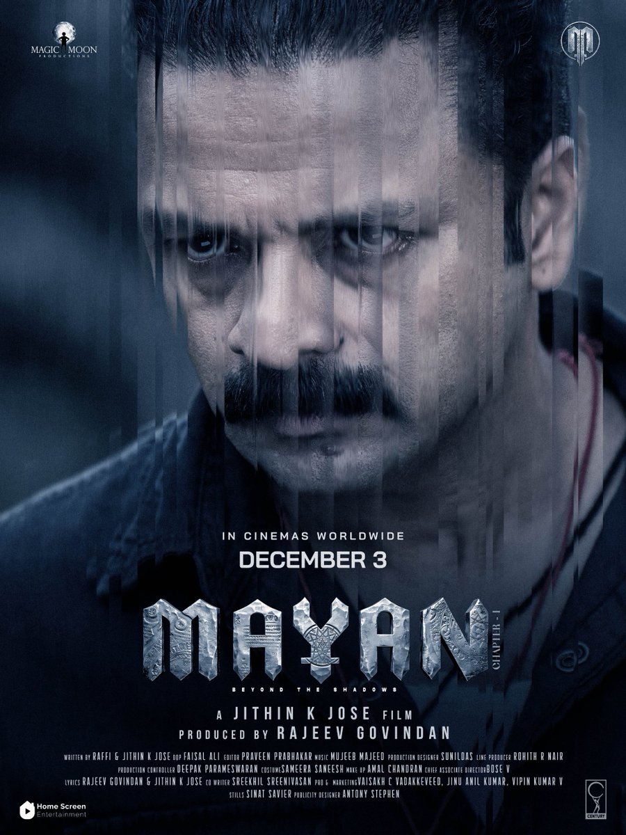 homescreenent's tweet photo. The shadows have been waiting.
The silence is about to break.
A mystery.
A journey.
A world beyond what we know.
MAYAN

Releasing December 3rd, 2026 — Worldwide in Theatres. 🌎🎬

The time has come to enter the unknown.

#MAYAN #Jayasurya #TheJourneyBegins #WorldwideRelease https://t.co/DbsPIipmvI
