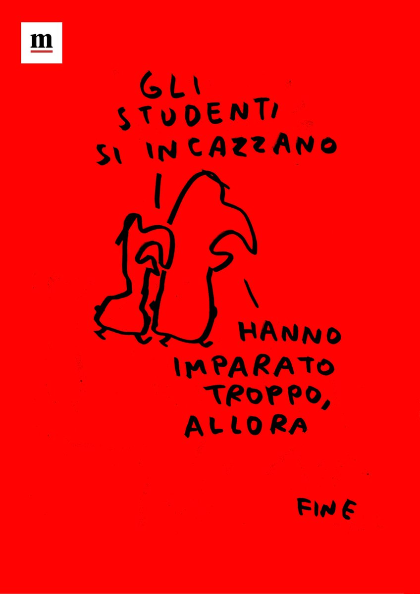 GliScarabocchi's tweet photo. Gli studenti si

Scarabocchio dalla prima de @ilmanifesto, oggi in edicola! https://t.co/1ZeNnCa7Q9