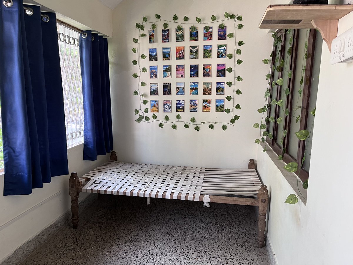 aslthink's tweet photo. Took refuge at the Deodar Commune hostel - a new setup by the travel writer Deeksha Sharma. It is a very pretty place - small, cozy, two dorms, chilled ACs, calm, serene, five minutes from the beach. It is built in the idea of the Himachal backpackers hostels. Fully recommend. https://t.co/t88iAhErgu