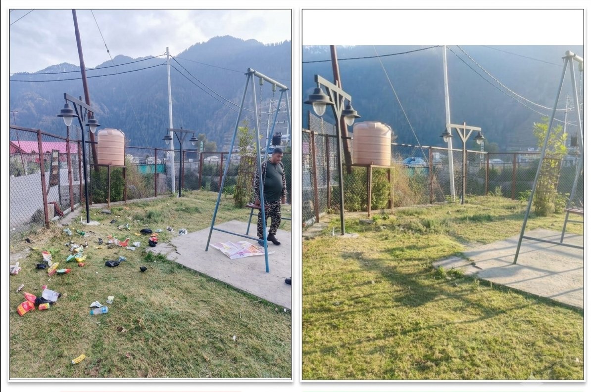 33bncrpf139841's tweet photo. #SpecialCompaign6
​"Cleanliness begins with collective action! 🇮🇳 
Today, Under the 'Ek Din, Ek Ghanta, Ek Saath' initiative, the 33 Bn CRPF led a cleanliness drive at Kotli Park, proving how community effort and civic duty drive us toward a cleaner, healthier India." https://t.co/KpzD5hAvn6