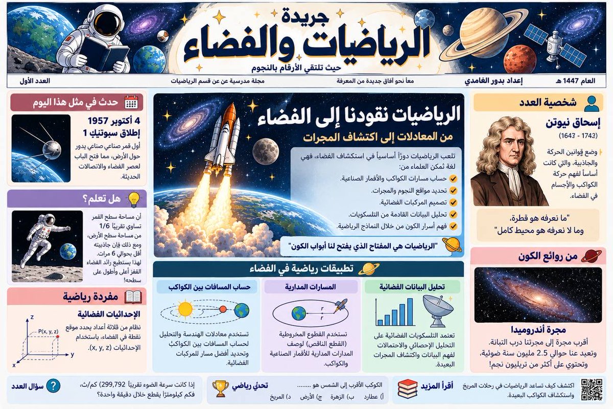 bdoor12124's tweet photo. علاقة الفضاء بالرياضيات https://t.co/Ar42m8J3kz