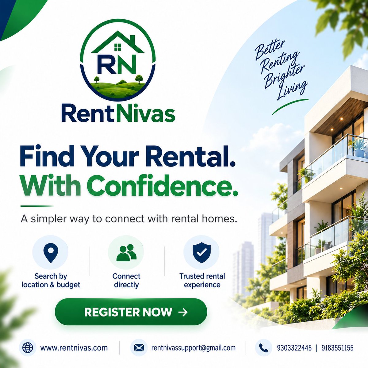 rentnivas's tweet photo. 🏠 Finding a rental home should be simple, trusted, and stress-free.With RentNivas
🌐 https://t.co/GUnTyIvRnW
📩 rentnivassupport@gmail.com
📞 9303322445 | 9183551155
#RentNivas #RentalHomes #RentingMadeEasy #FindYourHome #RentalProperty #HouseForRent #HomeForRent #IndiaRentals https://t.co/CuvgvmuqKe