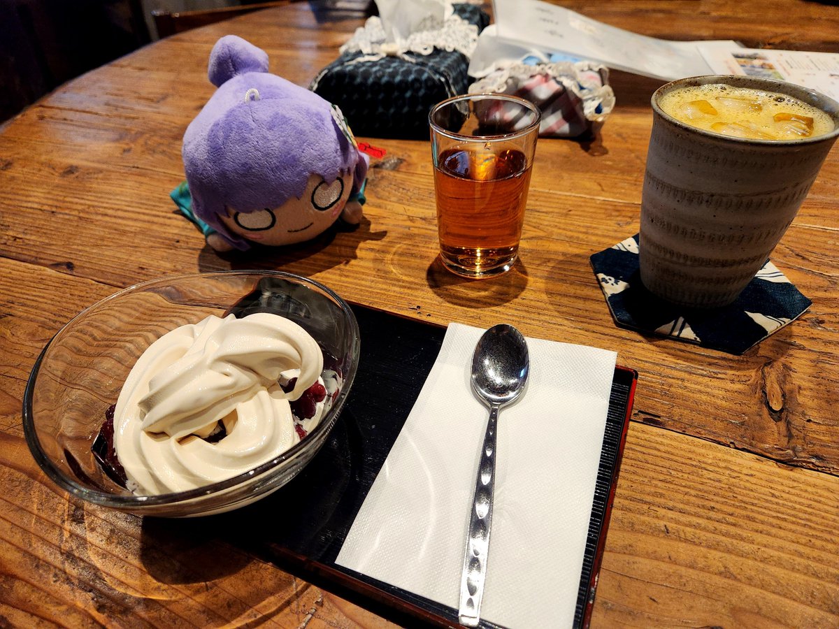 ShadowX_Akiba's tweet photo. しょうゆソフトクリームぜんざいを食べました。おいしかったです。 https://t.co/ti4NwGBbuL