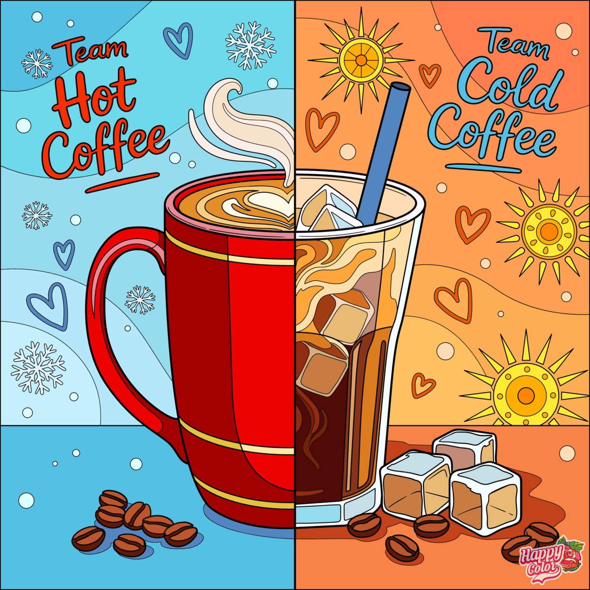 CindyMo77804608's tweet photo. Team Hot Coffee or Team Cold Coffee
#nationalcoffeeday #happycolor #hotcoffee #coldcoffee #nationalcoffeeday2026 #icedcoffee https://t.co/w4jK3yKar0