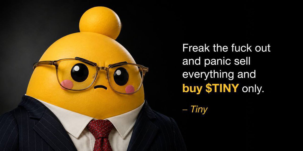 kinght1thh's tweet photo. @frankdegods Not a dev coin. TINY is a community token https://t.co/S6AWFKVu0o