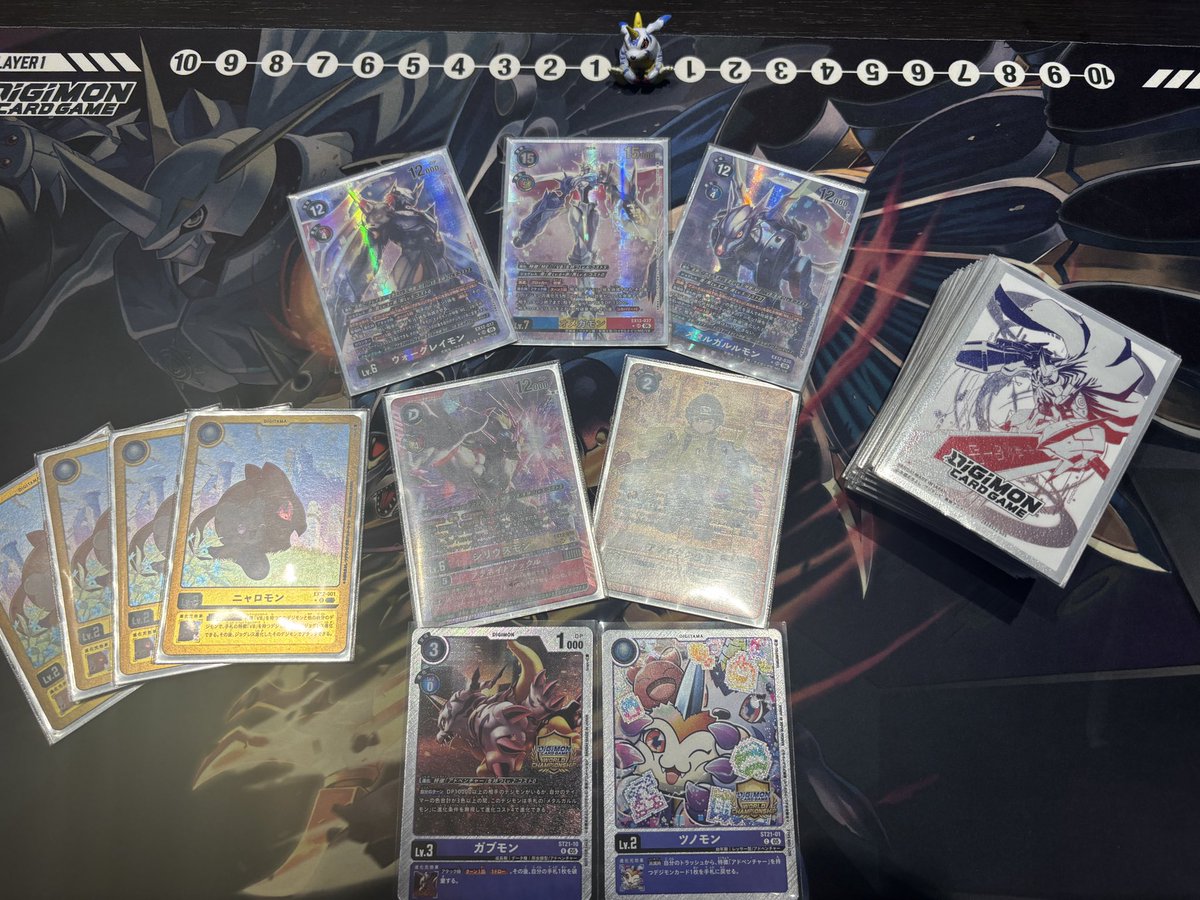 Gen_Digimon's tweet photo. 店舗予選　そよら成田

使用:VB

ホメコン⭕️
三銃士⭕️
TB⭕️
階段崩れて優勝🏆

VB今環境めっちゃ苦しかった…
それでもラスト予選でVBで勝ててよかった😭
行くぞエリア予選！！ https://t.co/UjflvsEyI7