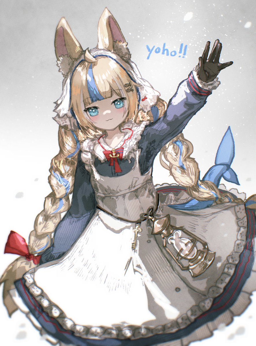 Anonamos_701's tweet photo. yoho! ❄️ new outfit, and welcome back Saba!! missed you lots!!! 🐟💙

#sabart https://t.co/cztBxzbRmu