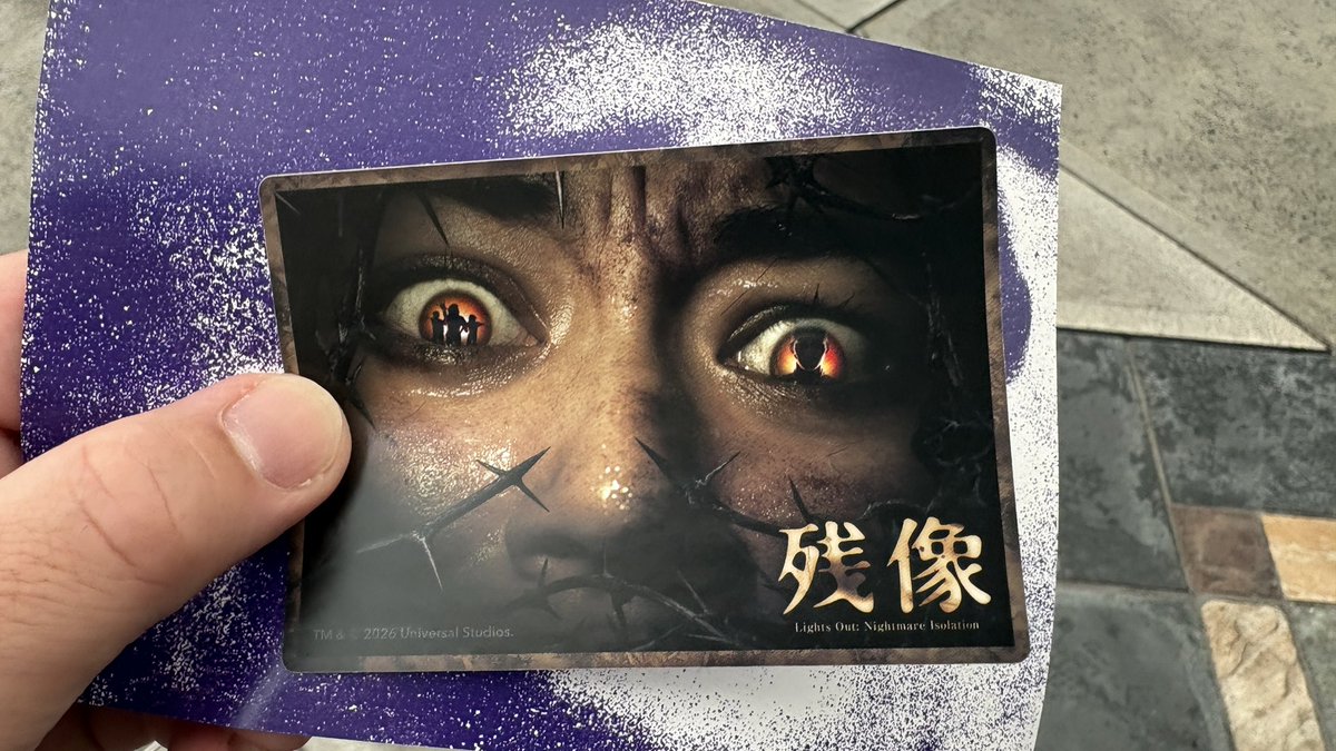 mochimoguch's tweet photo. 残像行ってきた🥶🥶🥶

#usjファン
#残像
#USJハロウィン https://t.co/5OMxga4cJI