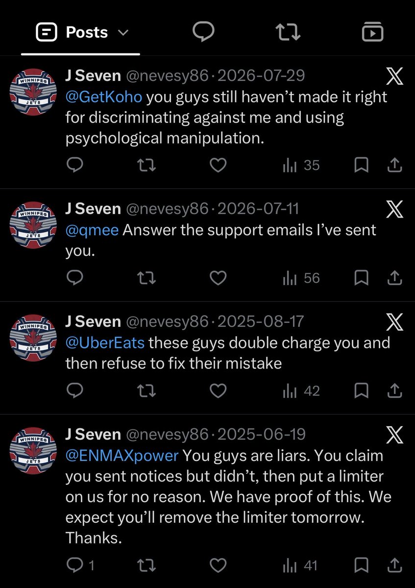 ICXC_VPN's tweet photo. @nevesy86 @CoryBMorgan This guy is clearly a welfare abusing mental nut case libtard. 

Probably pushing 400lbs and it’s the UCPs fault even though he lives in Manitoba. https://t.co/Che5ci2SE0
