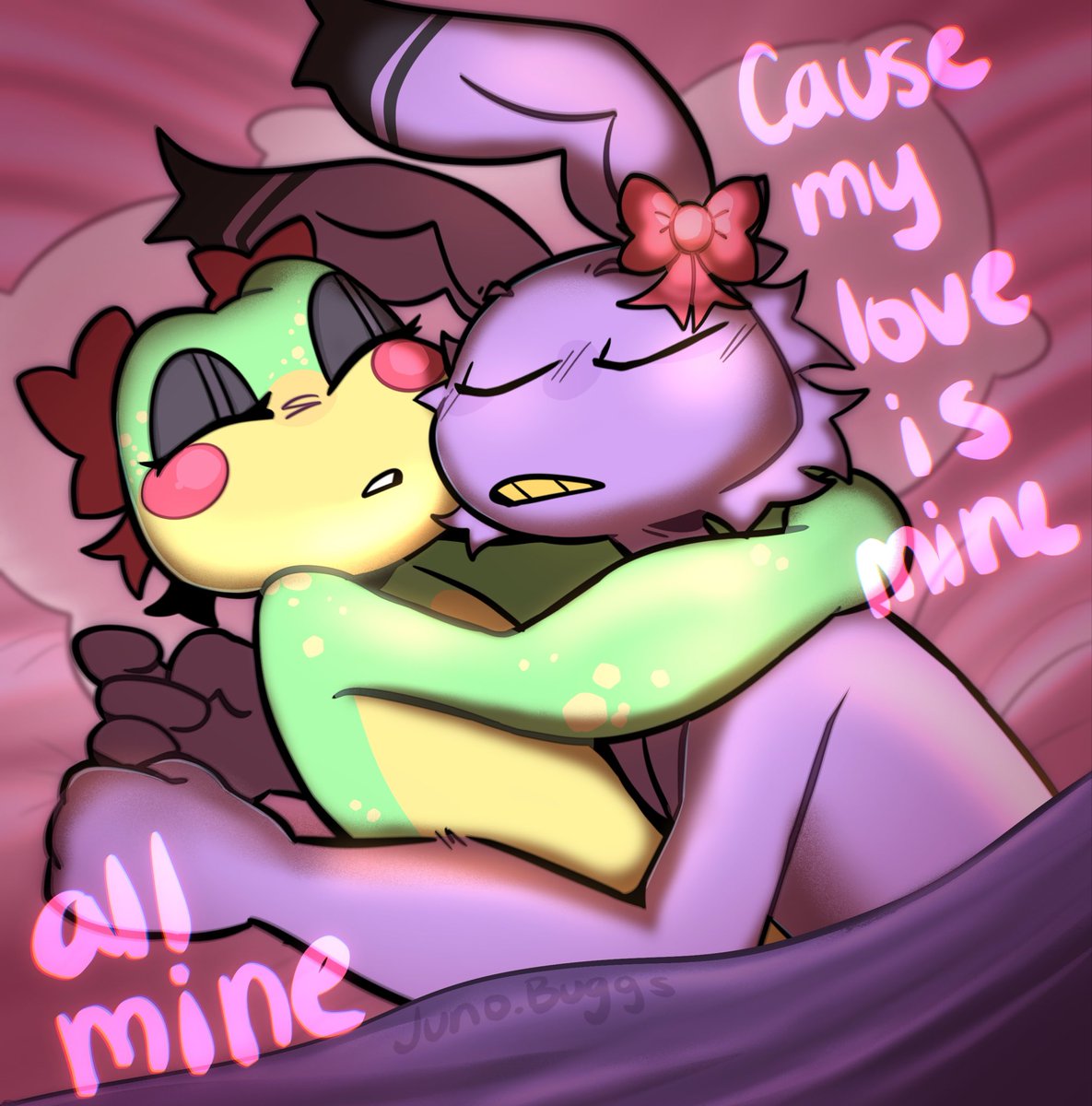 juno_buggs's tweet photo. Day 2 
“Sleepy Cuddles”
-
#ribrabtober #tadc #ribbit #jax #ribbitrabbit https://t.co/w8SsWI5hz3